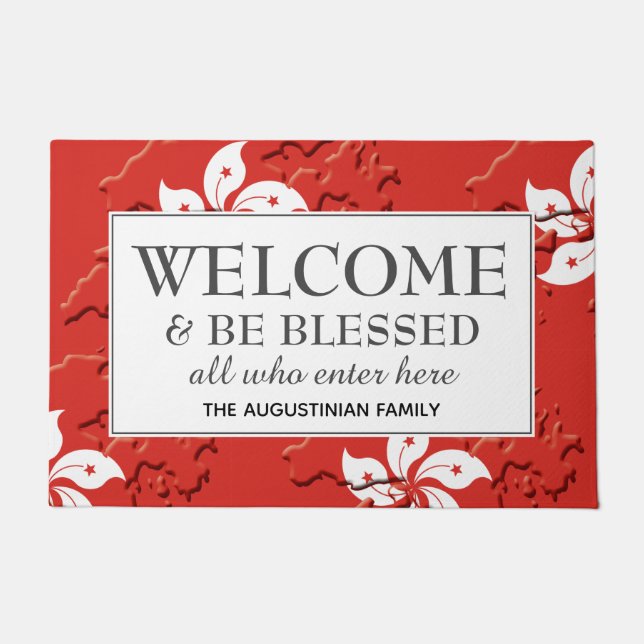 Persoonlijke HONG KONG Deurmat (Voorkant)