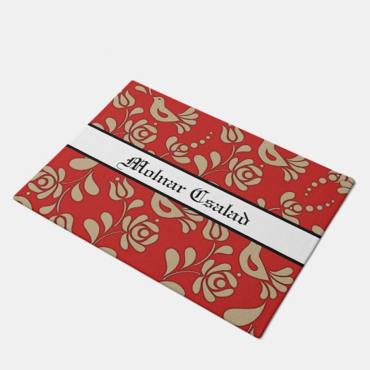 Persoonlijke Hongaarse elegantie Welkom Deurmat (Schuin)