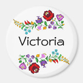 Persoonlijke Hongaarse Kalocsa Magneet (Voorkant)