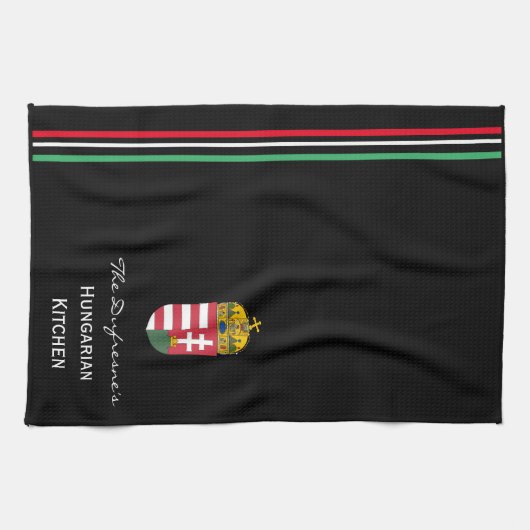 Persoonlijke Hongaarse keuken met wapenstilstand Theedoek (Horizontaal)