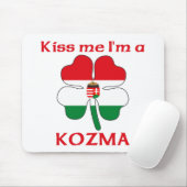 Persoonlijke Hongaarse kus Ik ben Kozma Muismat (Met muis)