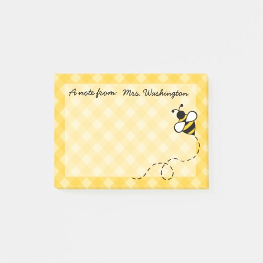 Persoonlijke Honingbij Post It Notities Post-it® Notes (Voorkant)