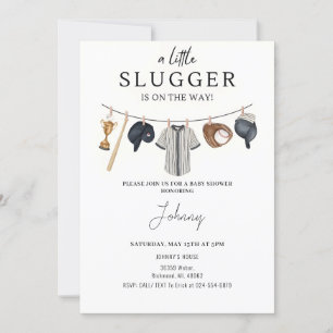 Persoonlijke Honkbal Baby shower Uitnodiging