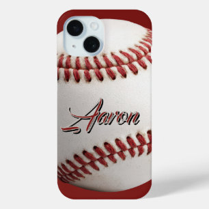 Persoonlijke honkbal iPhone 15 case