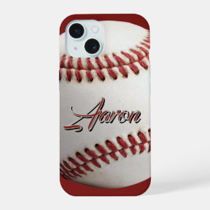 Persoonlijke honkbal iPhone 15 case