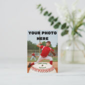 Persoonlijke honkbal Kaart (Gepersonaliseerd pitch Visitekaartje (Staand voorkant)