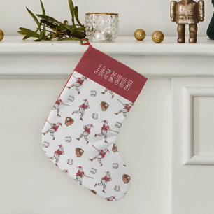 Persoonlijke honkbal Kerstman Kleine Kerstsok
