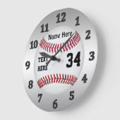 Persoonlijke honkbal klokken met NAAM en NUMMER (Hoek)