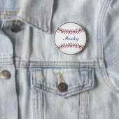 Persoonlijke honkbal knop ronde button 5,7 cm (In situ)