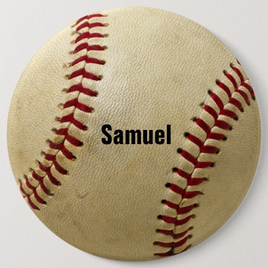 Persoonlijke honkbal knop ronde button 6,0 cm (Voorkant)