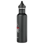 Persoonlijke honkbal met respect voor sport waterfles  (Rechts)