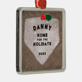 Persoonlijke honkbal metalen ornament (Rechts)