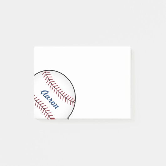 Persoonlijke honkbal Post-it-notities cadeau Post-it® Notes (Voorkant)