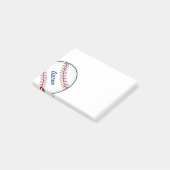 Persoonlijke honkbal Post-it-notities cadeau Post-it® Notes (Schuin)