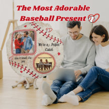 Persoonlijke honkbal ronde kussen – Aangepaste fot