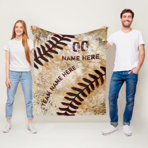 Persoonlijke honkbal senior night cadeaus, deken
