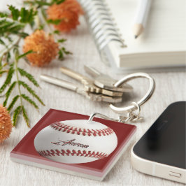 Persoonlijke honkbal sleutelhanger