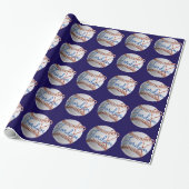 Persoonlijke honkbal sport Kerstmis  Cadeaupapier (Uitgerold)