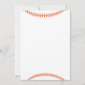 Persoonlijke honkbal verjaardagsfeest uitnodiging (Achterkant)