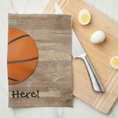 Persoonlijke honkbalhouten vloer theedoek (Quarter Fold)