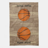 Persoonlijke honkbalhouten vloer theedoek (Verticaal)