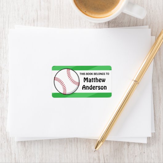 Persoonlijke honkbalkborden voor kinderen etiket (Insitu)