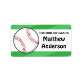 Persoonlijke honkbalkborden voor kinderen etiket (Voorkant)