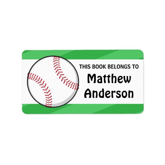 Persoonlijke honkbalkborden voor kinderen etiket (Voorkant)
