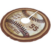 Persoonlijke honkbalroem,  blik kerstboom rok (Gekanteld)