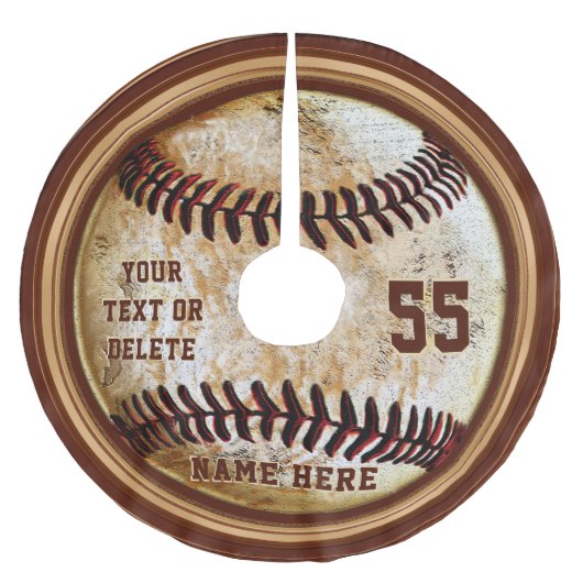 Persoonlijke honkbalroem,  blik kerstboom rok (Voorkant)