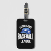 Persoonlijke honkbalspeler NAAM Team Kampioen Club Bagagelabel (Voorkant (verticaal))