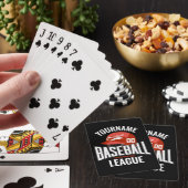 Persoonlijke honkbalspeler NAAM Team Kampioen Club Pokerkaarten (Insitu)
