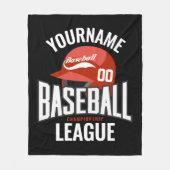 Persoonlijke honkbalspelkampioenschappen fleece deken (Voorkant)