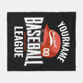 Persoonlijke honkbalspelkampioenschappen fleece deken (Voorkant (Horizontaal))