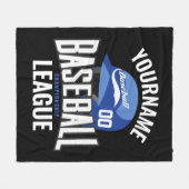 Persoonlijke honkbalspelkampioenschappen fleece deken (Voorkant (Horizontaal))