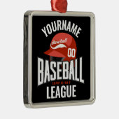 Persoonlijke honkbalspelkampioenschappen metalen ornament (Rechts)