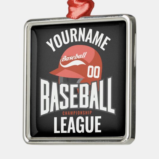 Persoonlijke honkbalspelkampioenschappen metalen ornament (Links)