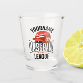 Persoonlijke honkbalspelkampioenschappen shot glas