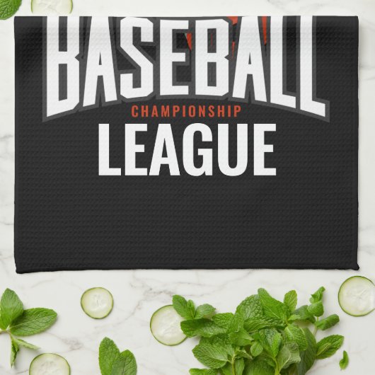 Persoonlijke honkbalspelkampioenschappen theedoek (Gevouwen)