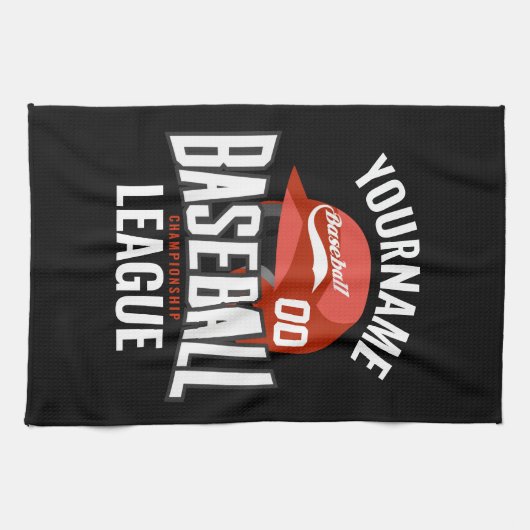 Persoonlijke honkbalspelkampioenschappen theedoek (Horizontaal)