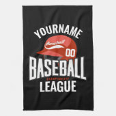 Persoonlijke honkbalspelkampioenschappen theedoek (Verticaal)