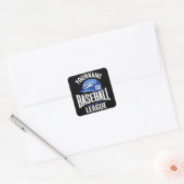 Persoonlijke honkbalspelkampioenschappen vierkante sticker (Envelop)