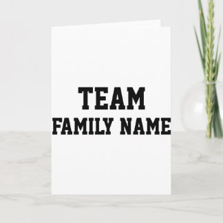 Persoonlijke honkbalstijl familie team peuter T-sh Kaart