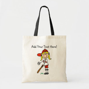 Persoonlijke honkbaltas voor meisjes tote bag