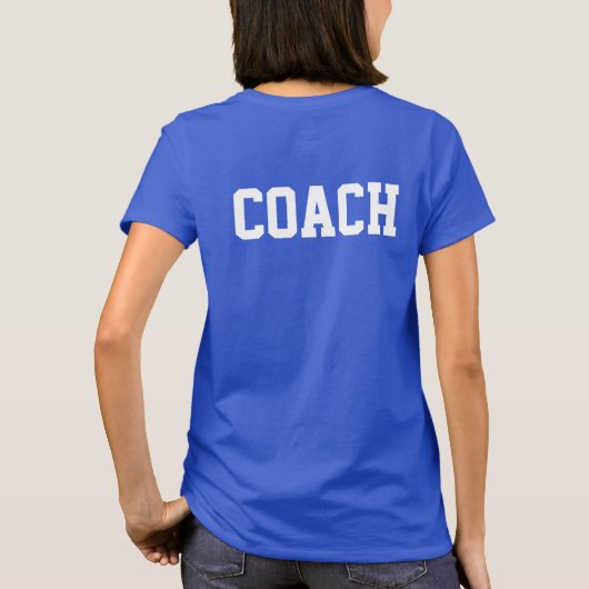 Persoonlijke hoofdcoach t-shirt (Achterkant)