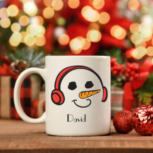 Persoonlijke hoofdtelefoon Music Snowman Koffiemok
