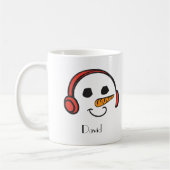 Persoonlijke hoofdtelefoon Music Snowman Koffiemok (Links)