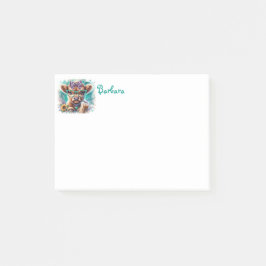 Persoonlijke Hoogland Koe Met Koffie Post-it® Notes