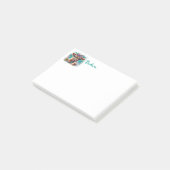 Persoonlijke Hoogland Koe Met Koffie Post-it® Notes (Schuin)