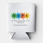 Persoonlijke HOOP in GOD Blikjeskoeler (Voorkant)